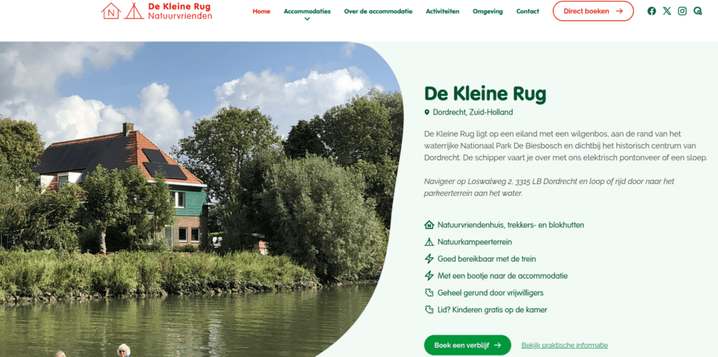 Nieuwe website De Kleine Rug